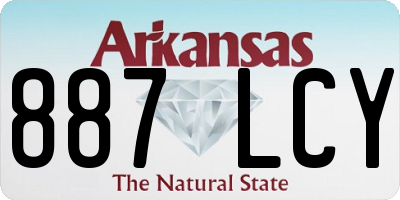 AR license plate 887LCY