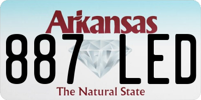 AR license plate 887LED