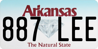 AR license plate 887LEE