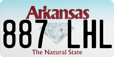 AR license plate 887LHL