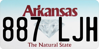 AR license plate 887LJH