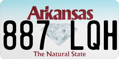 AR license plate 887LQH