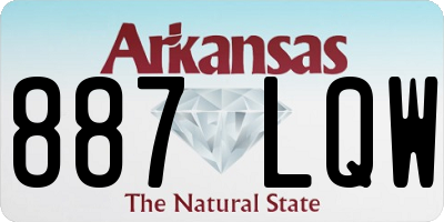 AR license plate 887LQW