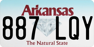 AR license plate 887LQY