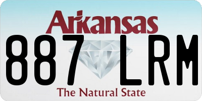 AR license plate 887LRM