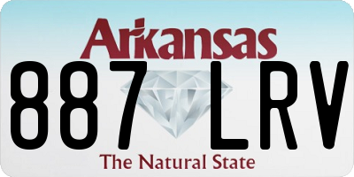 AR license plate 887LRV