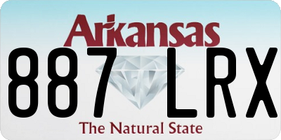 AR license plate 887LRX