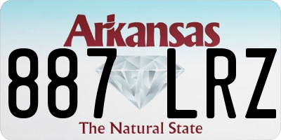 AR license plate 887LRZ
