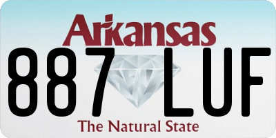 AR license plate 887LUF