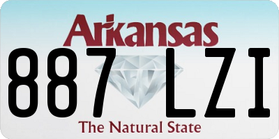 AR license plate 887LZI