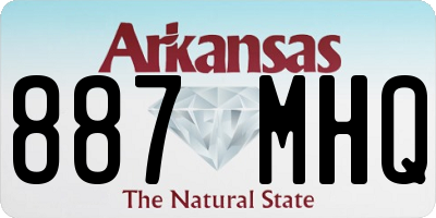 AR license plate 887MHQ