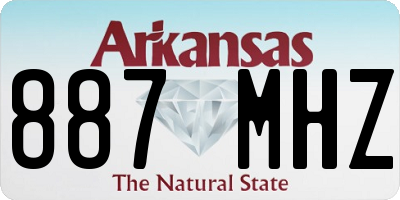 AR license plate 887MHZ