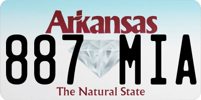 AR license plate 887MIA