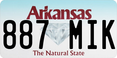 AR license plate 887MIK