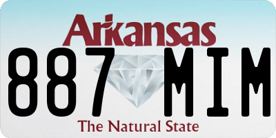 AR license plate 887MIM
