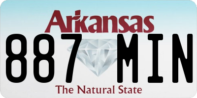 AR license plate 887MIN