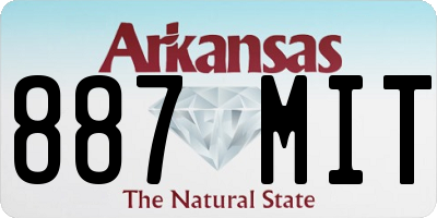 AR license plate 887MIT