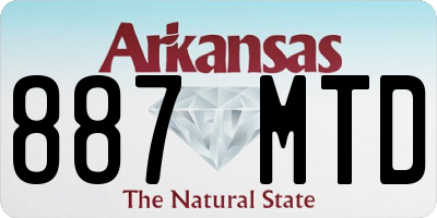 AR license plate 887MTD