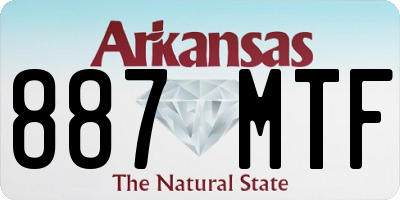 AR license plate 887MTF