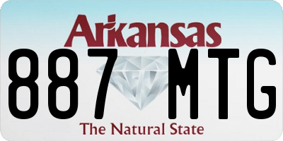 AR license plate 887MTG