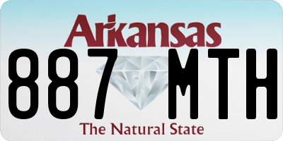 AR license plate 887MTH