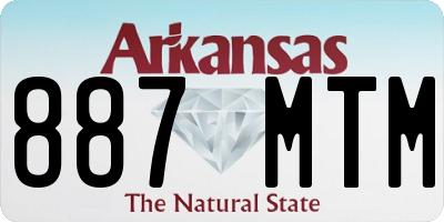 AR license plate 887MTM
