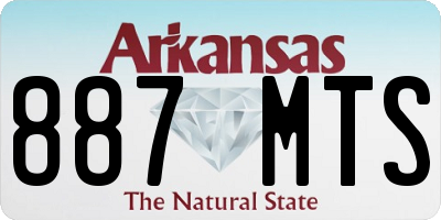 AR license plate 887MTS