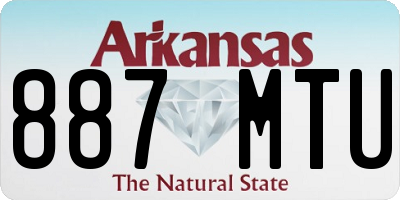 AR license plate 887MTU