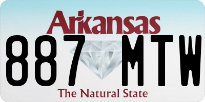 AR license plate 887MTW
