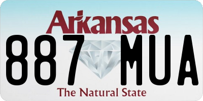 AR license plate 887MUA