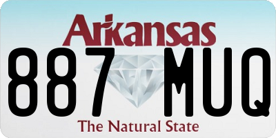 AR license plate 887MUQ