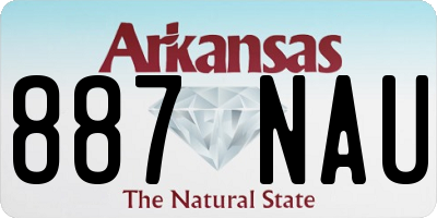 AR license plate 887NAU