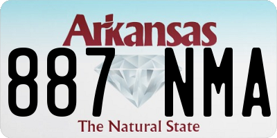 AR license plate 887NMA
