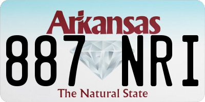 AR license plate 887NRI