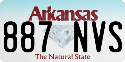 AR license plate 887NVS