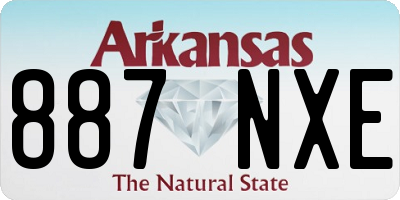 AR license plate 887NXE