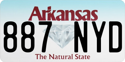 AR license plate 887NYD