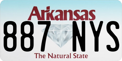AR license plate 887NYS