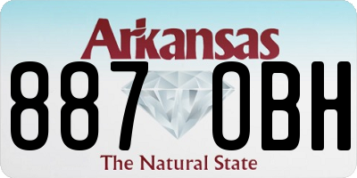 AR license plate 887OBH