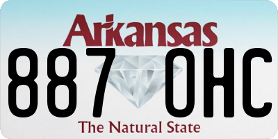 AR license plate 887OHC