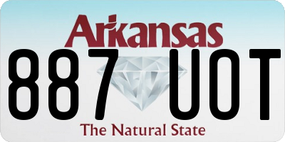 AR license plate 887UOT