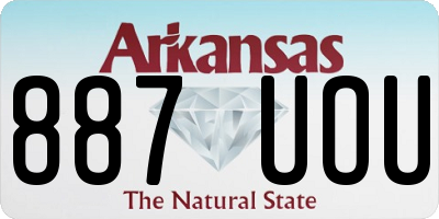 AR license plate 887UOU