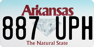 AR license plate 887UPH