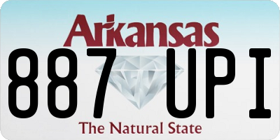 AR license plate 887UPI