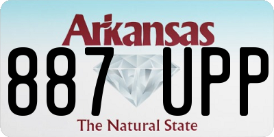AR license plate 887UPP