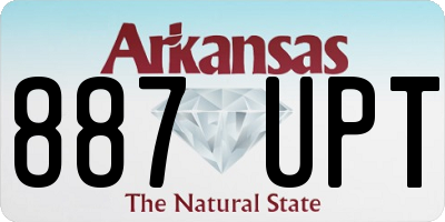 AR license plate 887UPT
