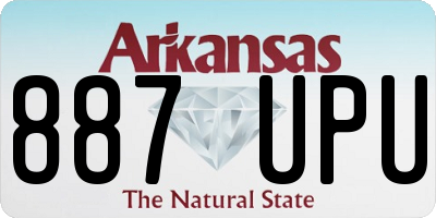 AR license plate 887UPU