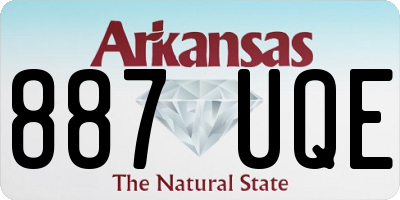 AR license plate 887UQE