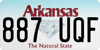 AR license plate 887UQF
