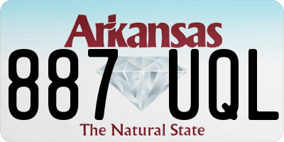 AR license plate 887UQL